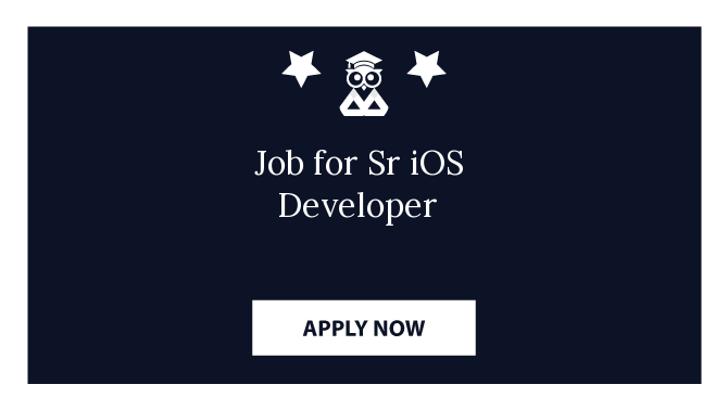 Job for Sr iOS Developer