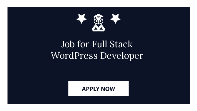 Job for Full Stack WordPress Developer