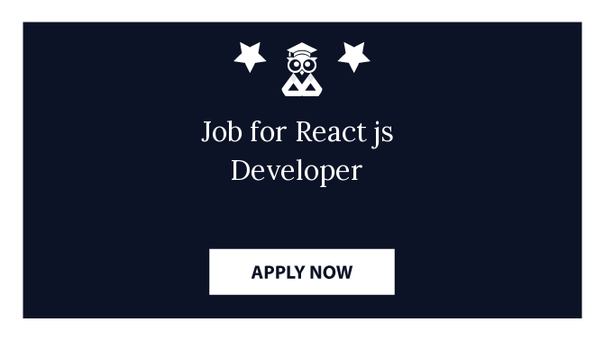 Job for React js Developer