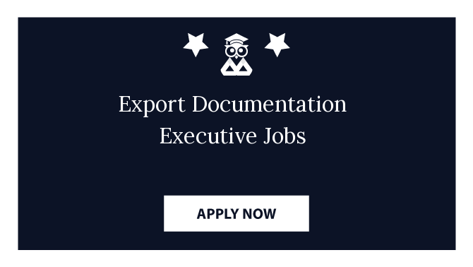 Export Documentation Executive Jobs