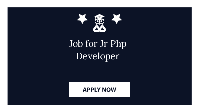 Job for Jr Php Developer