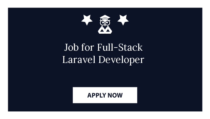 Job for Full-Stack Laravel Developer