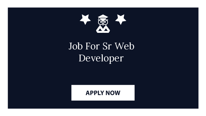 Job For Sr Web Developer