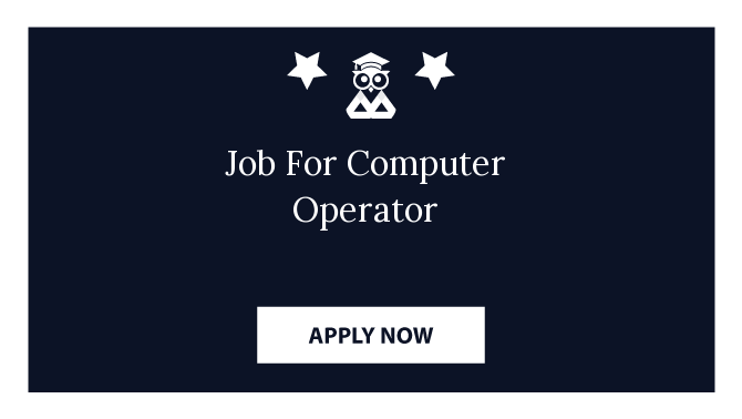 Job For Computer Operator