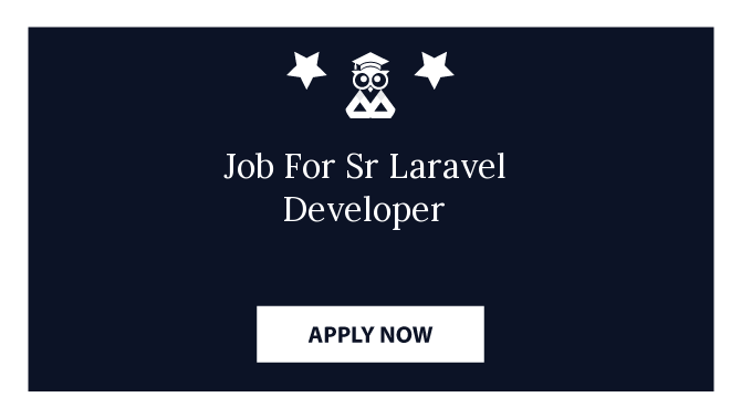 Job For Sr Laravel Developer