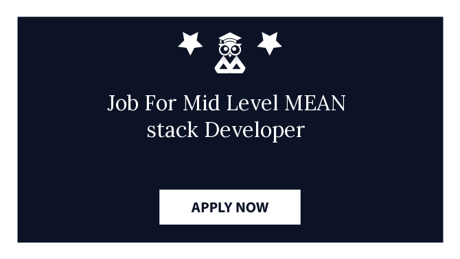 Job For Mid Level MEAN stack Developer