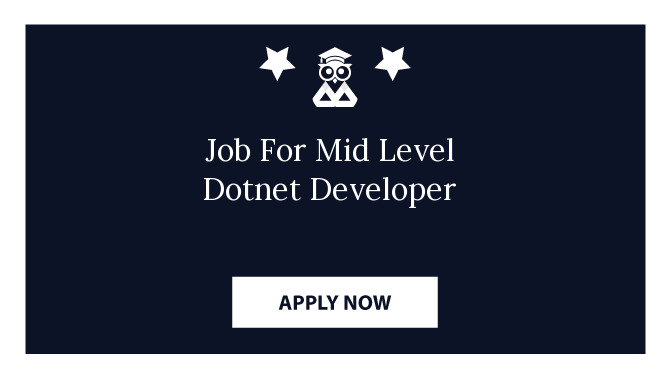 Job For Mid Level Dotnet Developer