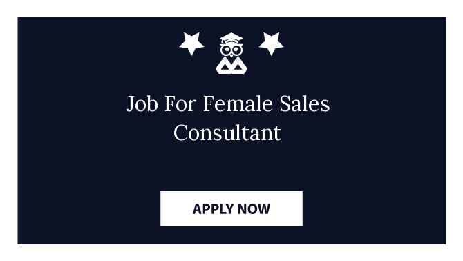 Job For Female Sales Consultant