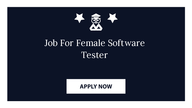 Job For Female Software Tester