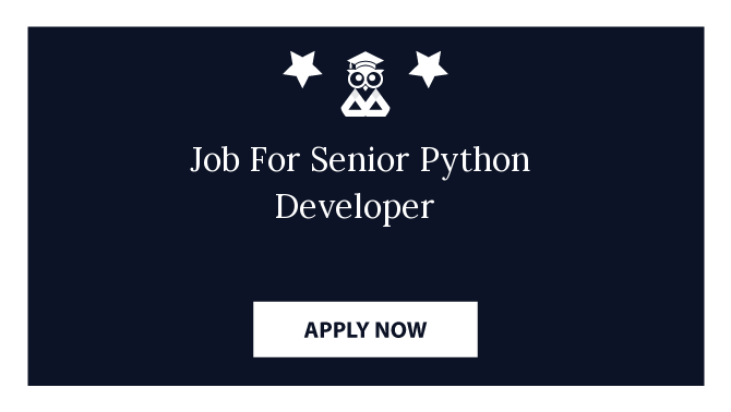 Job For Senior Python Developer 