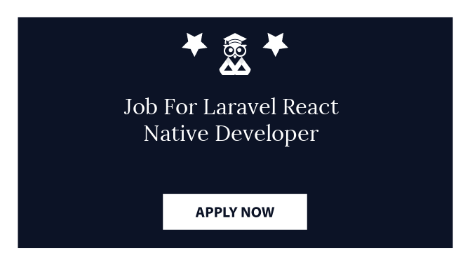 Job For Laravel React Native Developer