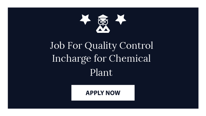 Quality Control Incharge For Chemical Plant Jobs Metoda GIDC Rajkot ...