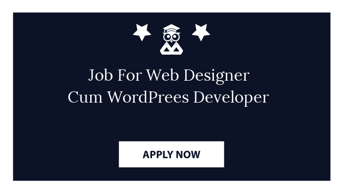 Job For Web Designer Cum WordPrees Developer