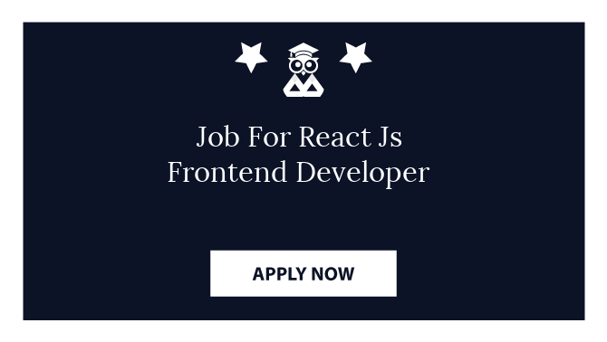 Job For React Js Frontend Developer