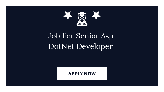Job For Senior Asp DotNet Developer