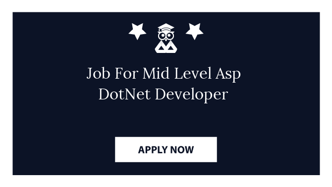 Job For Mid Level Asp DotNet Developer