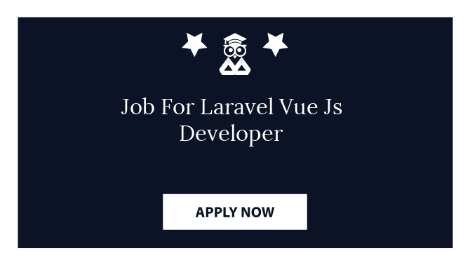 Job For Laravel Vue Js Developer
