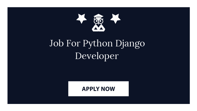Job For Python Django Developer
