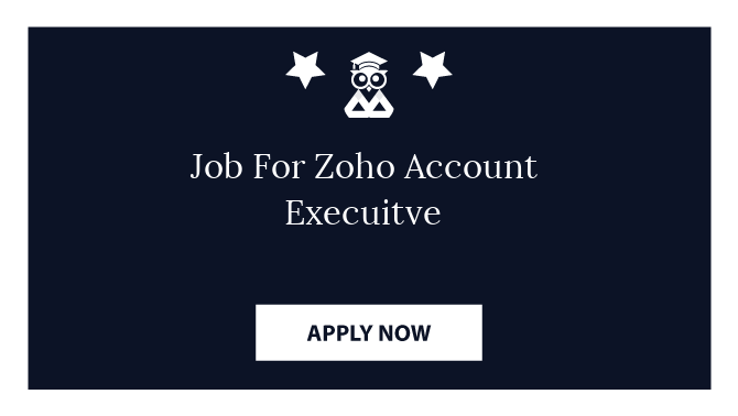 Job For Zoho Account Execuitve