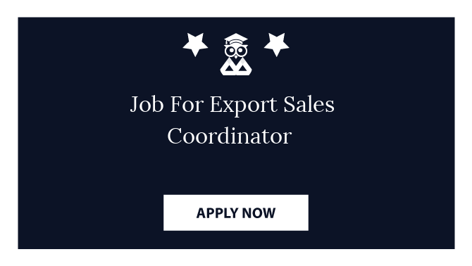 Job For Export Sales Coordinator 