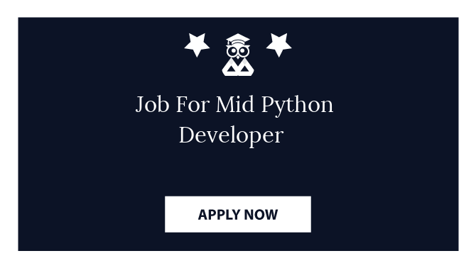 Job For Mid Python Developer 