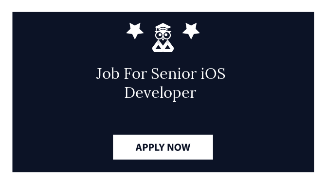 Job For Senior iOS Developer