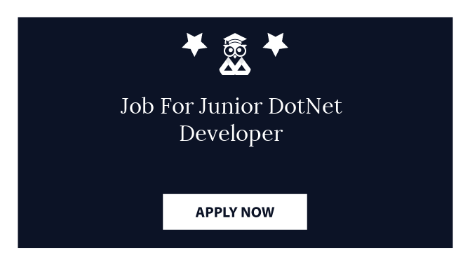 Job For Junior DotNet Developer