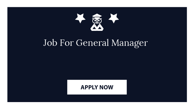 Job For General Manager 