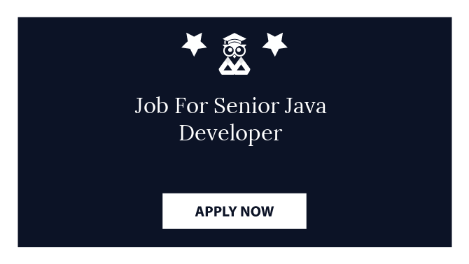 Job For Senior Java Developer