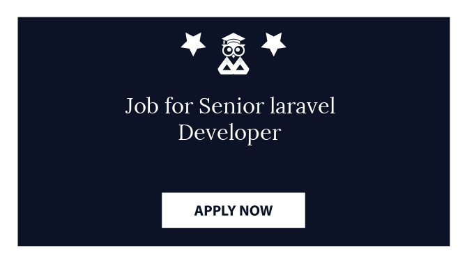 Job for Senior laravel Developer