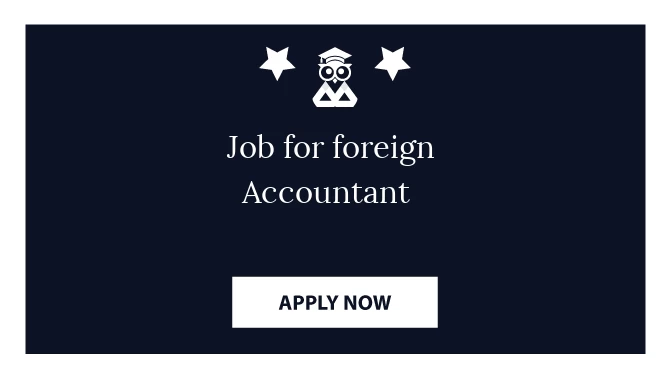 Job for foreign Accountant 