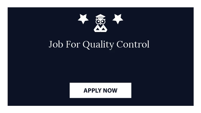 Job For Quality Control 