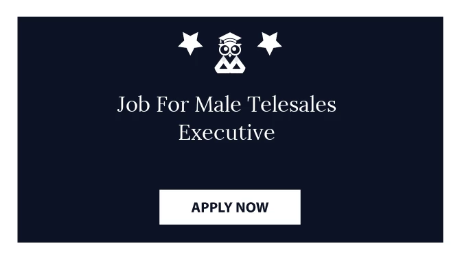 Job For Male Telesales Executive