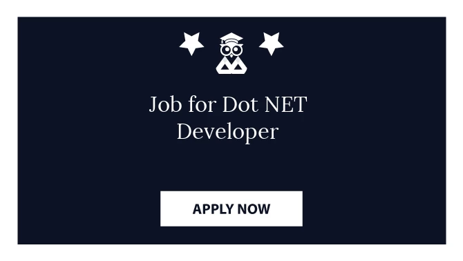 Job for Dot NET Developer