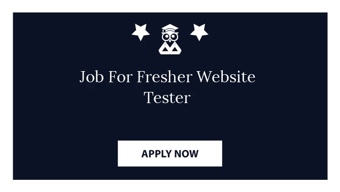 Job For Fresher Website Tester