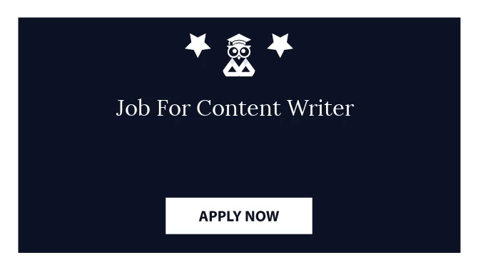 Job For Content Writer
