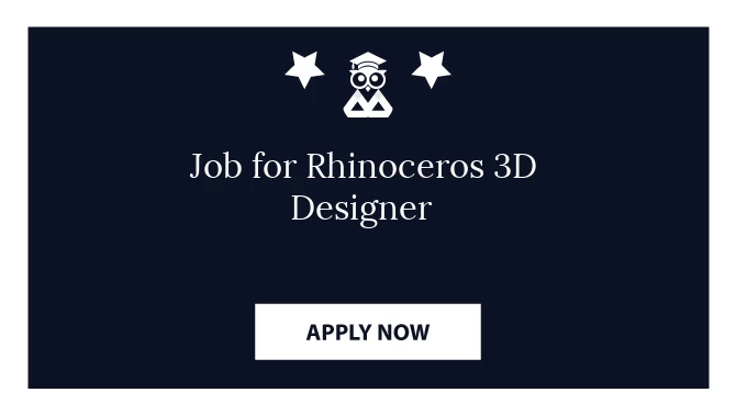 Job for Rhinoceros 3D Designer