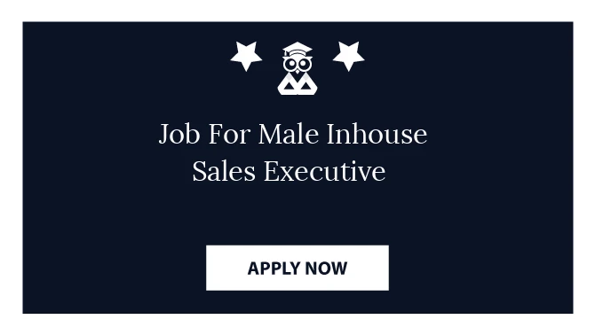 Job For Male Inhouse Sales Executive 