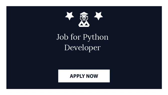 Job for Python Developer