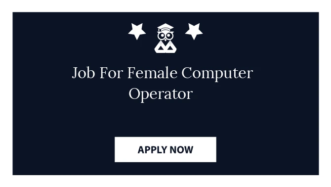 Job For Female Computer Operator 