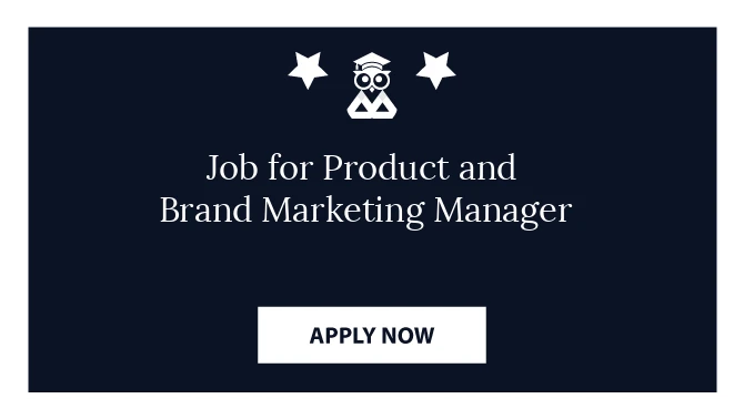 Job for Product and  Brand Marketing Manager 