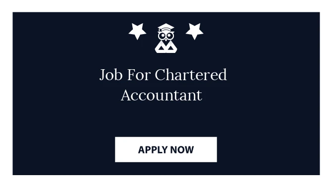 Job For Chartered Accountant 