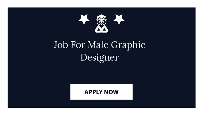 Job For Male Graphic Designer