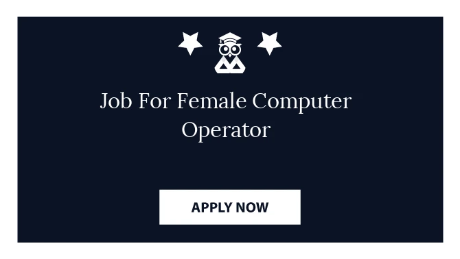 Job For Female Computer Operator
