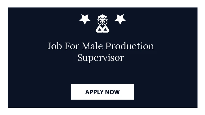 Job For Male Production Supervisor
