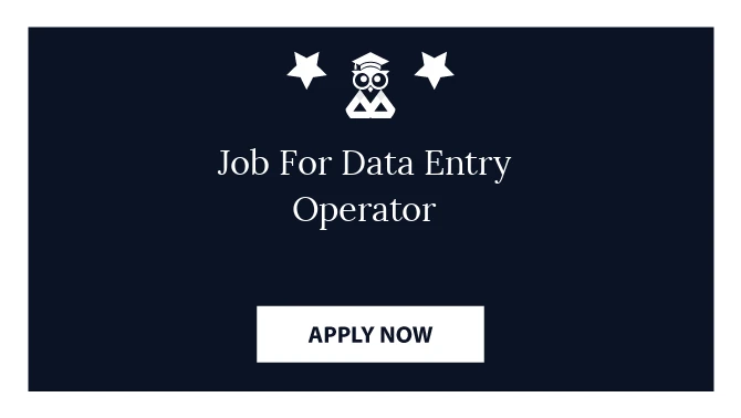 Job For Data Entry Operator