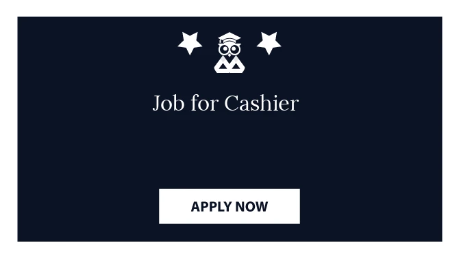 Job for Cashier