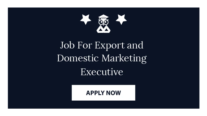 Job For Export and Domestic Marketing Executive