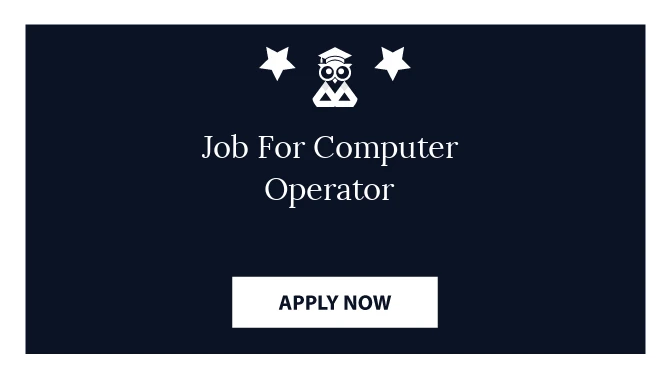 Job For Computer Operator