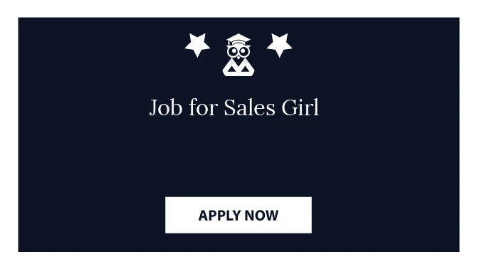 Job for Sales Girl